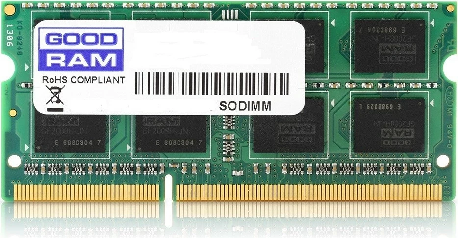 RAM Memorje GoodRam W-HP16S04G, 4 GB, DDR3, 1600 MHz, Gjelbër