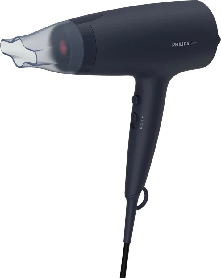 Tharëse flokësh Philips BHD360/20 2100 W, e zezë, me difuzor dhe grykë për përqendrim