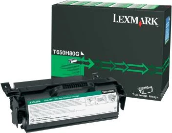 Toner Lexmark T650H80G, rendiment deri 24,000 faqe, e zezë