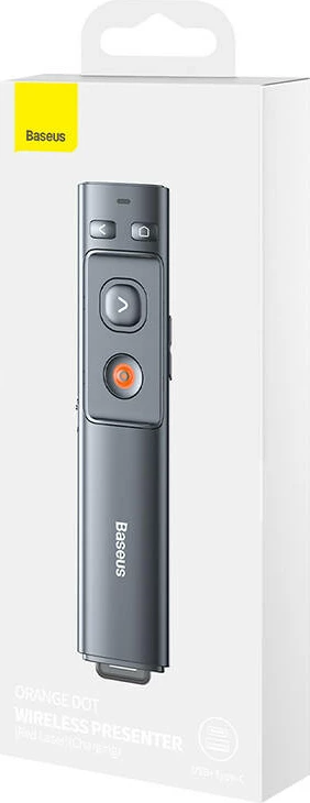 Telekomandë prezantimi Baseus Orange Dot WKCD00013 me tregues lazer, gri