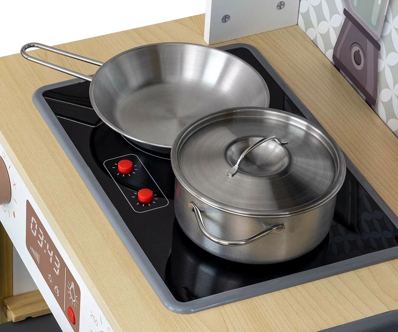 Set kuzhine druri Milly Mally Bjorn Pink me aksesorë, Rozë