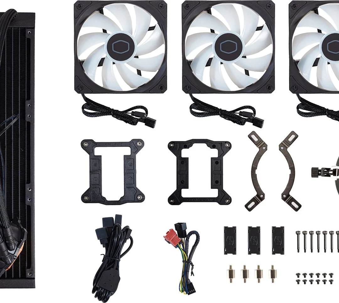 Kiti i ftohjes me lëng për procesor Cooler Master MasterLiquid 360L Core ARGB, 12 cm, i zi