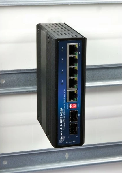 Switch ALLNET 134037, Gigabit Ethernet, PoE, montim në rack, ngjyrë e zezë
