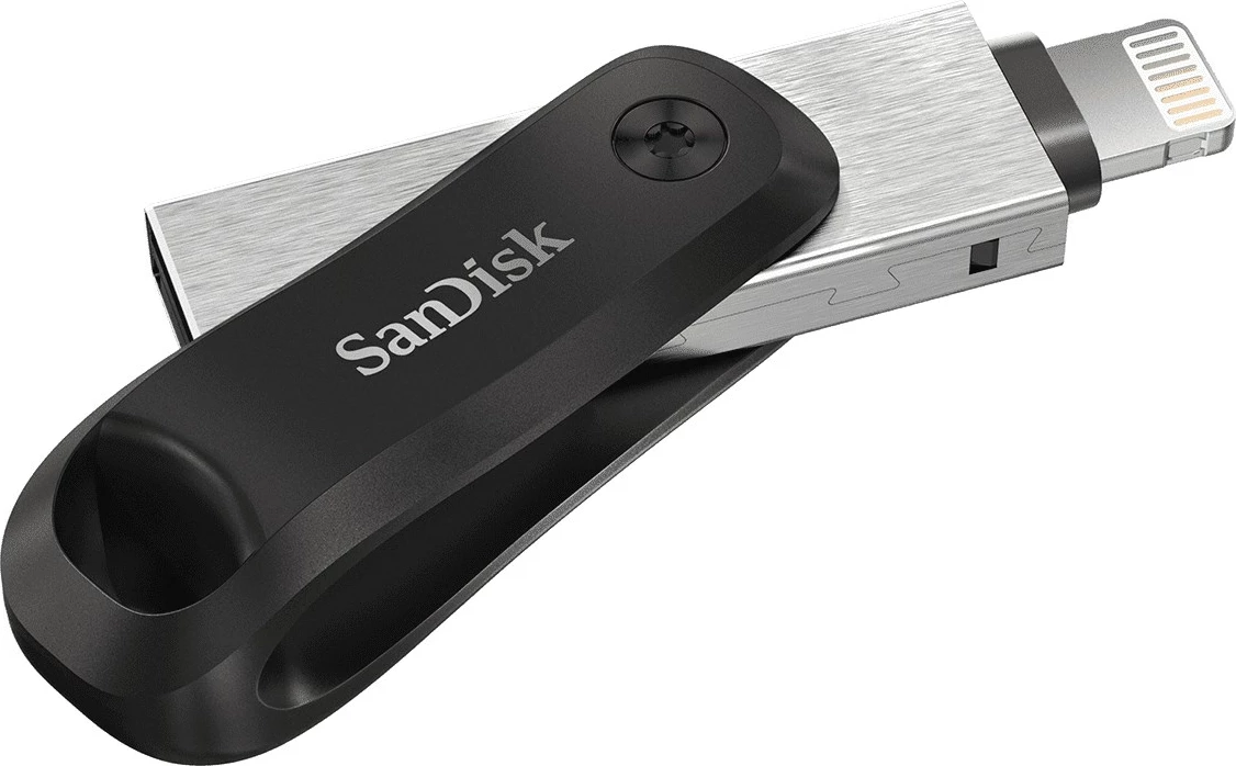 USB Flash SanDisk iXpand, 64 GB, USB Type-A / Lightning, Zi, Argjend