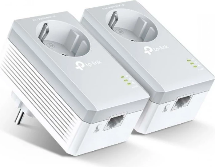 Adapter powerline me prizë kaluese, TP-Link TL-PA4010P KIT, AV500 500 Mbps, 1 port, Plug & Play, komplet