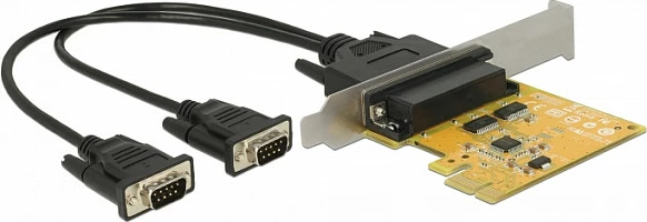 Kartë zgjerimi PCIe x1 DeLOCK 2x RS-232, 921K, mbrojtje ESD