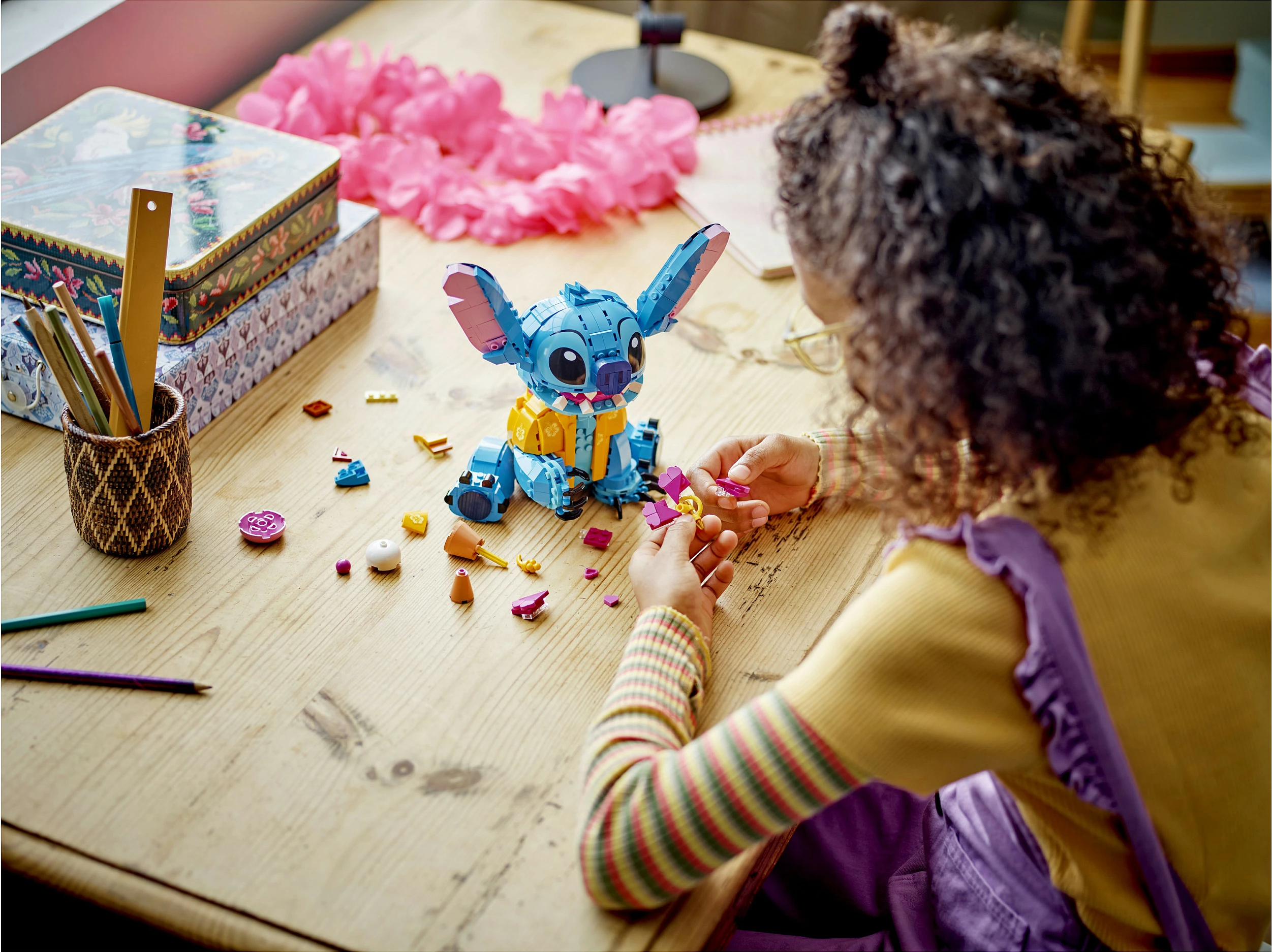 Set ndërtimi LEGO Stitch, 9 vjeç e lart, Plastikë, 730 pjesë, shumëngjyrësh