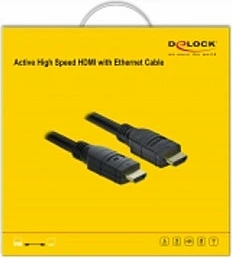 Kabllo HDMI DeLOCK 85286, 20 m, 4K 60Hz, 18 Gbit/s, e zezë
