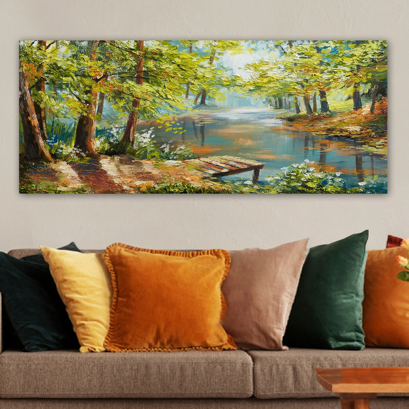 Pikturë dekorative në kanavacë, shumëngjyrëshe, YTY1193655400_50120, 50x120cm