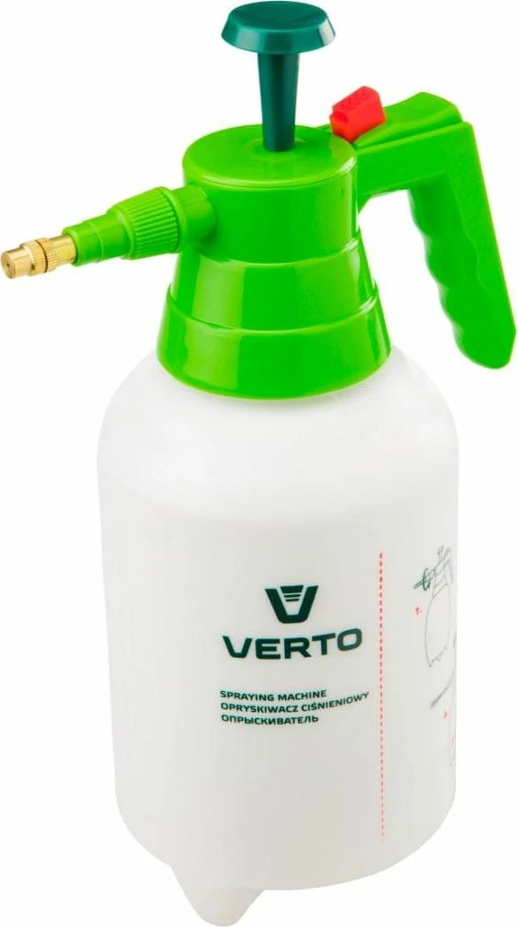 Spërkatës me presion Verto 15G502 1.5 L, gjelbër/bardhë