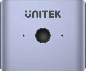 Switch DisplayPort Unitek V1609A DP 1.4 8K 2-në-1 bidirectional, argjendtë, set 1 copë