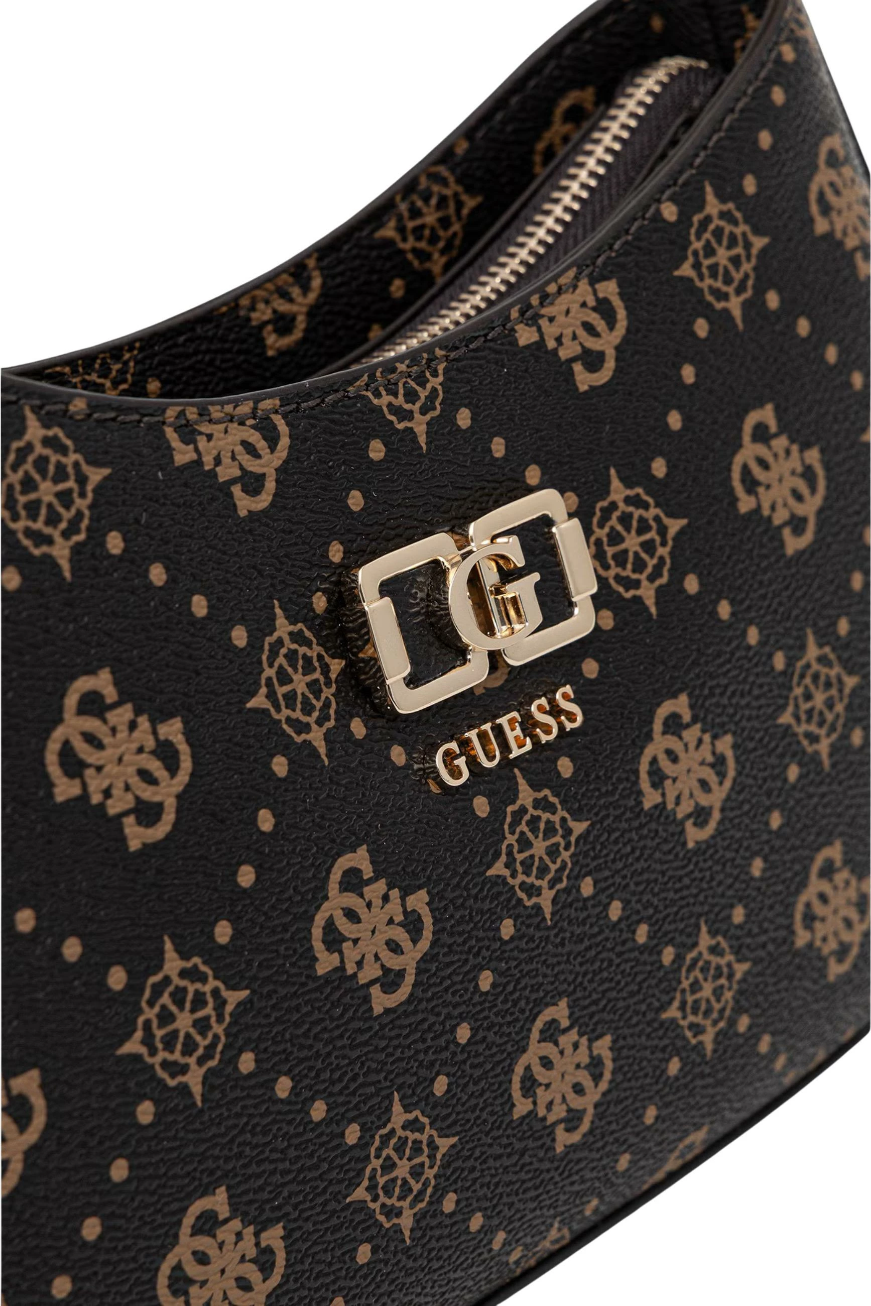 Çantë krahu për femra Guess Emelie Logo 2 Comp S HWGP99 28180, kafe