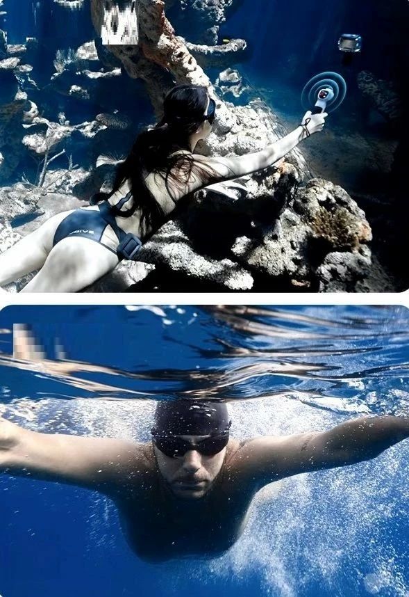 Selfie stick Telesin GP-WBT-001, waterproof IP68 30m, 25-85cm, me telekomandë, për GoPro HERO 13/12/11/10/9/MAX, zi/argjend