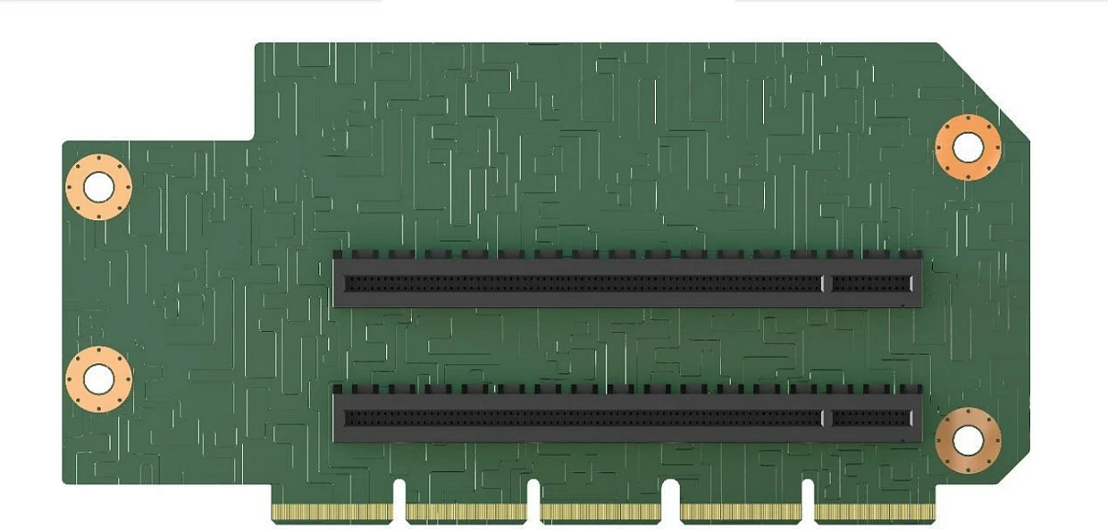 Kartë riser Intel PCIe, full-height/half-length, jeshile