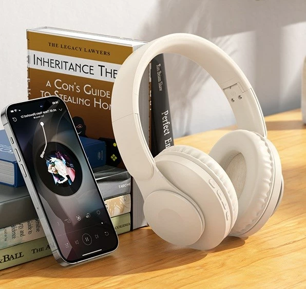 Kufje HOCO W45 pa tela, Bluetooth 5.3, mikrofon i integrum, e bardhë