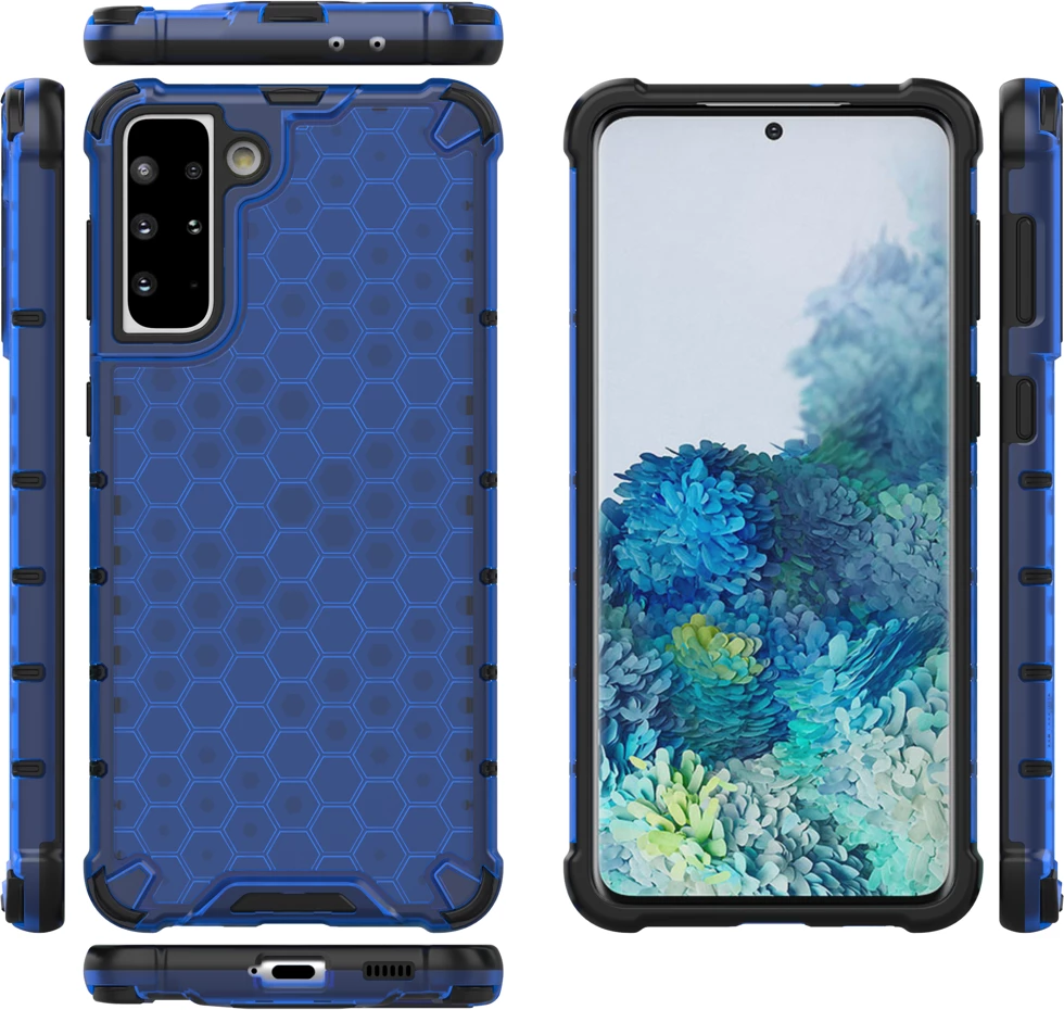 Mbështjellës Hurtel Honeycomb për Samsung Galaxy S22, Blu