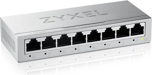 Switch ZyXEL GS-108BV5, 8 porte, Gigabit Ethernet, i pa menaxhuar
