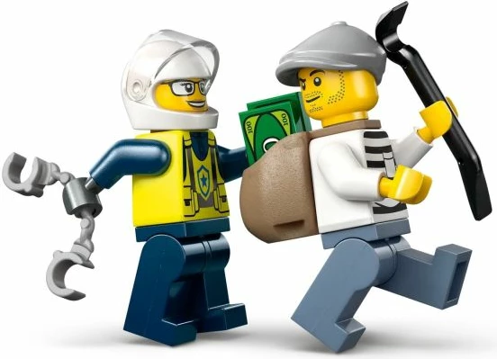 Set lodrash LEGO City për fëmijë, Police Motorcycle Chase