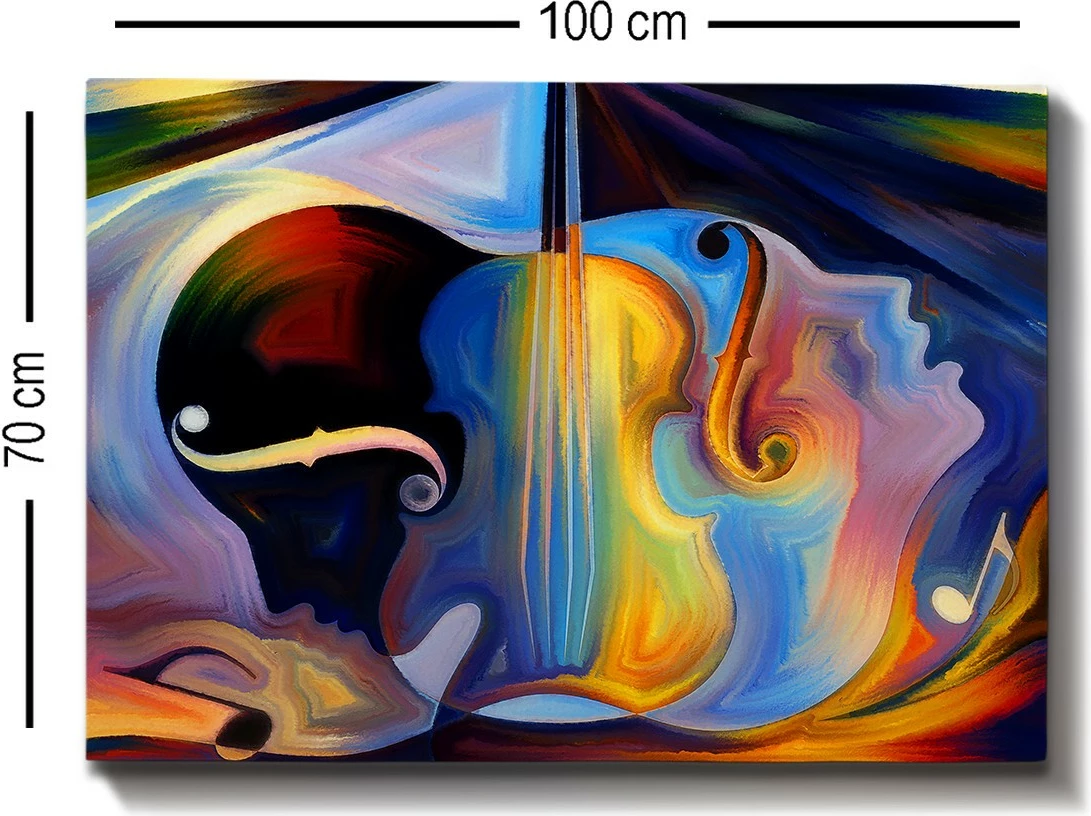 Pikturë dekorative në kanavacë, shumëngjyrëshe, kornizë druri, 70x100cm