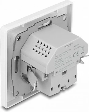Prizë muri DeLOCK me USB-A + USB-C PD 18W, Type F, e bardhë