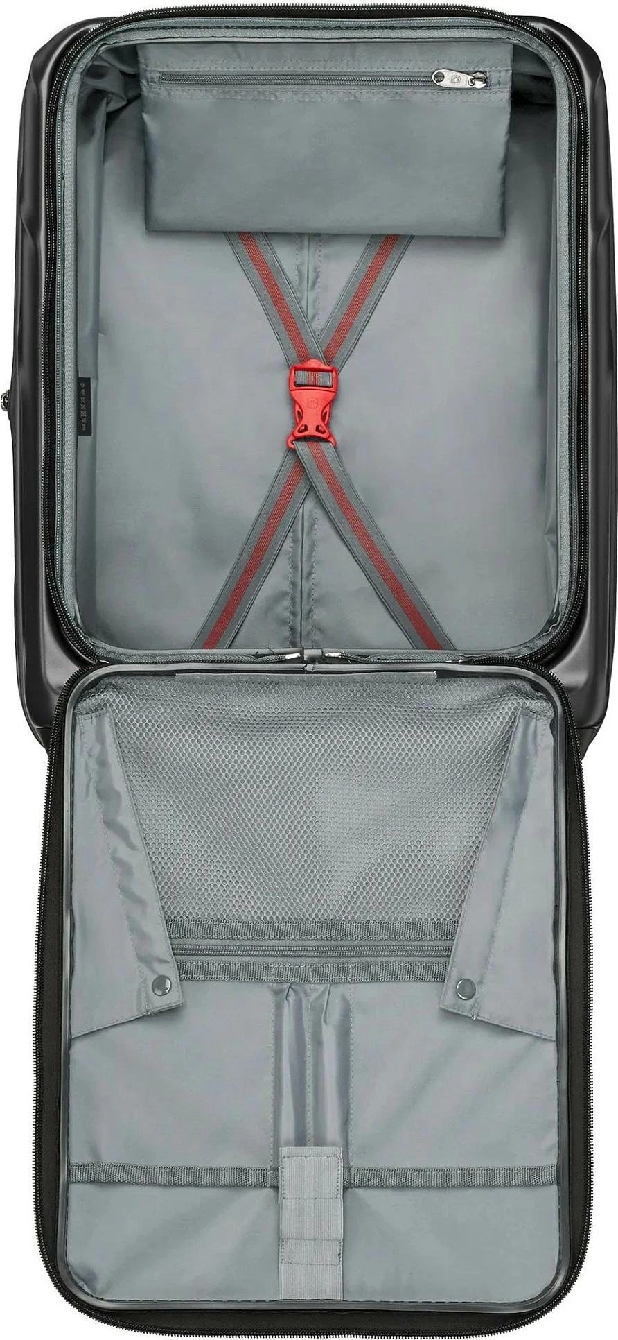 Valixhe kabine Wenger Amplix Hardside Carry-On, 36L, për laptop 16", 4 rrota, e zezë