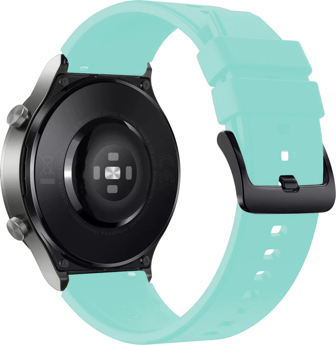 Rrip silikoni për Huawei Watch GT 2/3/4/2 Pro/3 Pro/4 Pro/GT 2e 46mm Hurtel, Jeshil e çelët