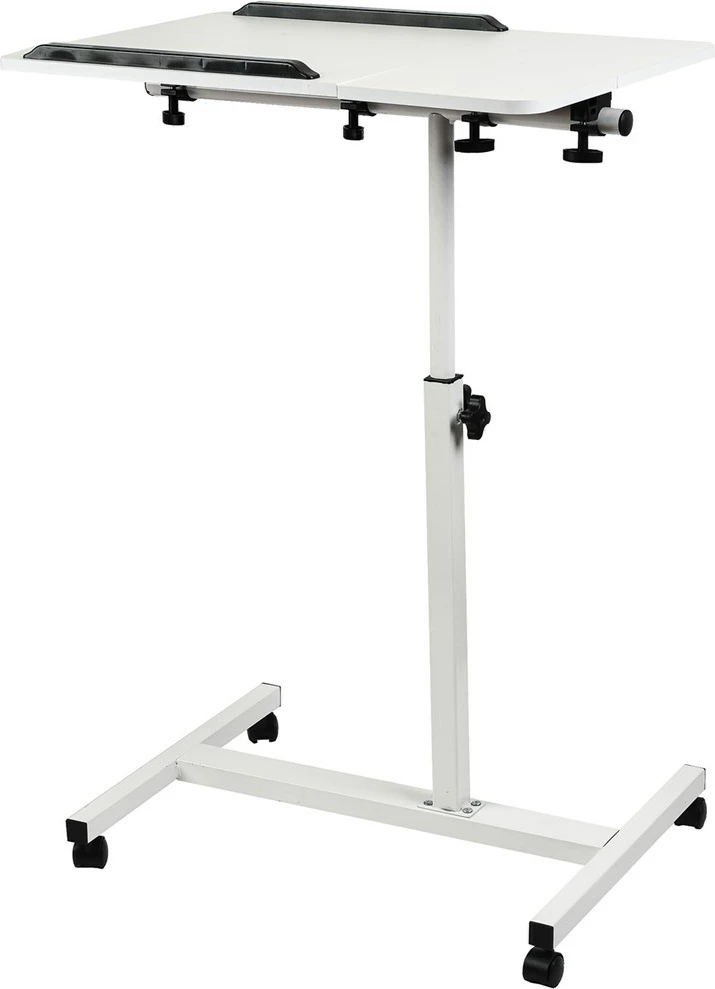Tavolinë mobile Maclean MC-121 W, për laptop, rregullim lartësie 59-89cm, e bardhë