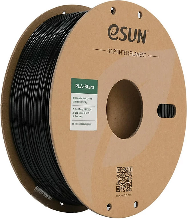 Filament për 3D printer eSun eStar-PLA 1.75mm 1kg, Galaxy Black