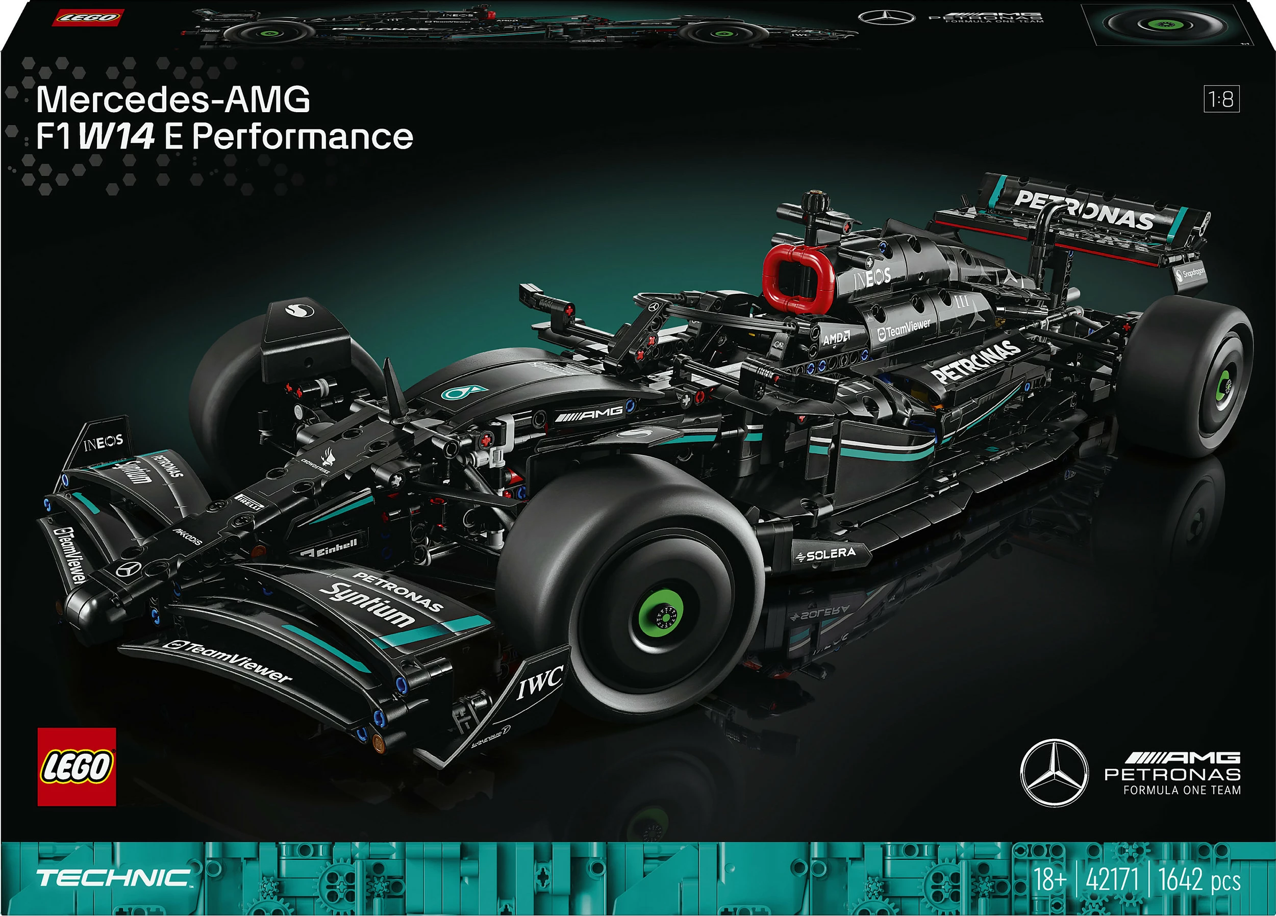 Set ndërtimi LEGO Mercedes-AMG F1 W14 E Performance, 1642 pjesë