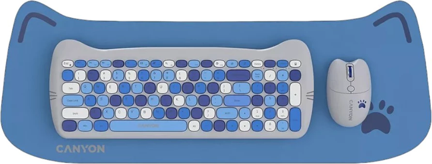 Gaming Combo HSET W6 Tastier+Maus+Pad Canyon