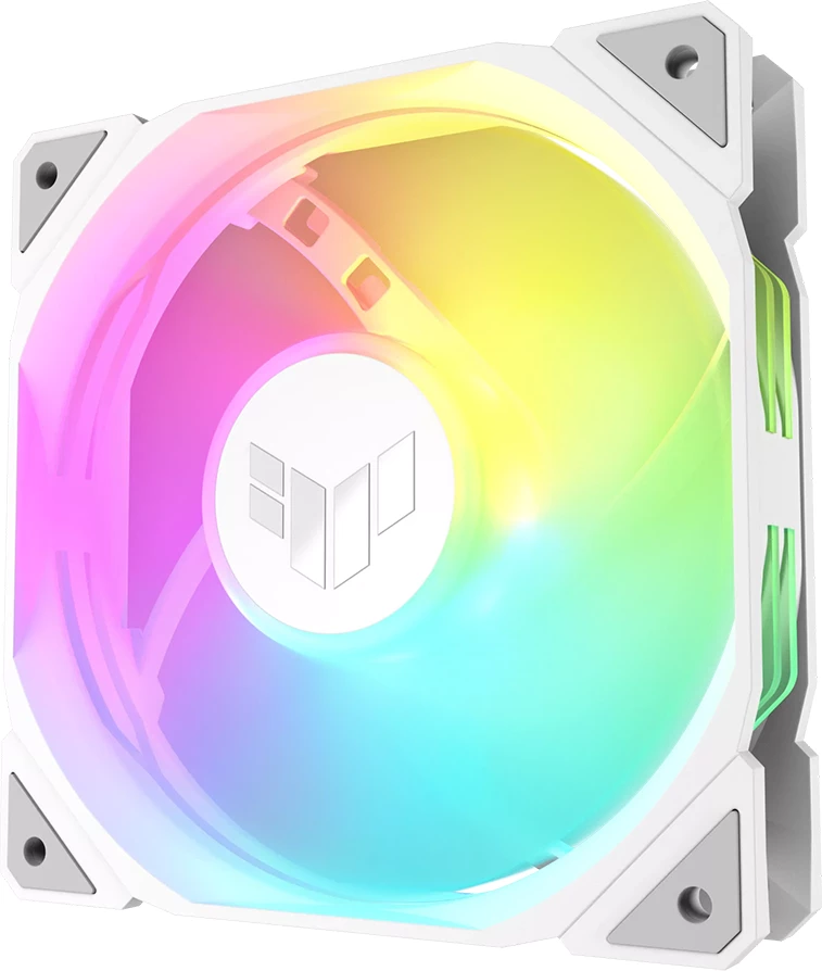 Fan për kasë ASUS TUF Gaming TR120 ARGB 120mm 2000 RPM 77.4 CFM, 3 copë, i bardhë
