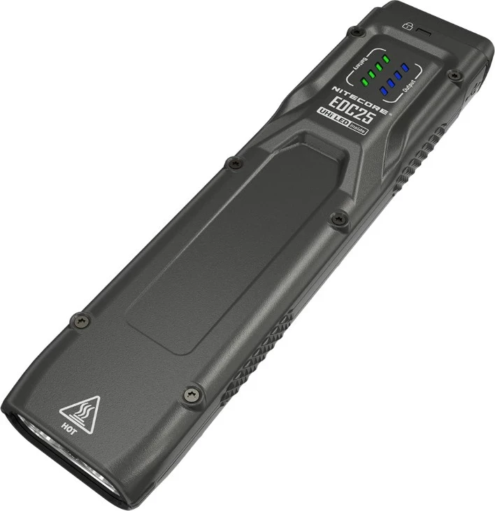Elektrik dore Nitecore EDC25, LED, bateri e integrume, e zezë
