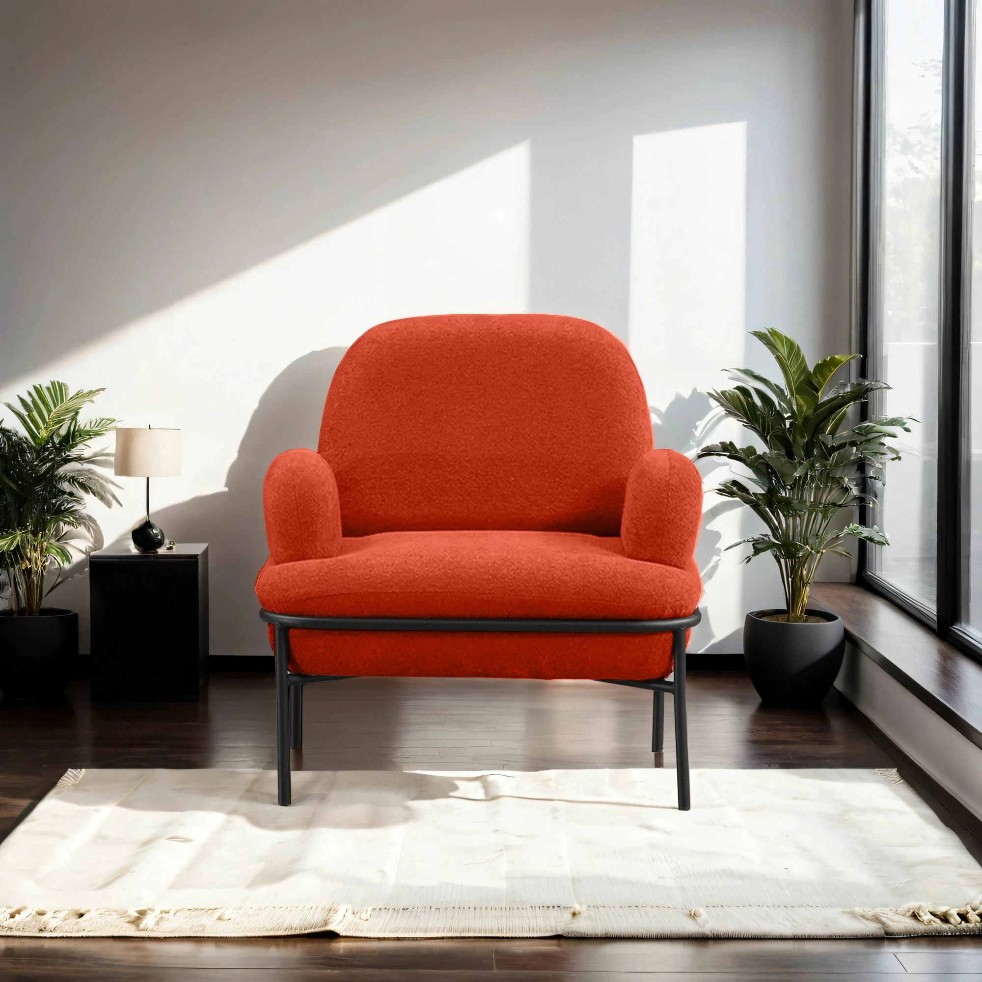 Karrige Wing, Atelier del Sofa, ngjyrë e kuqe tullë, Aster