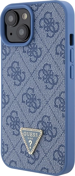 Mbështjellës Guess Crossbody 4G Metal Logo për iPhone 15/15 Plus, 6.1", Kaltër