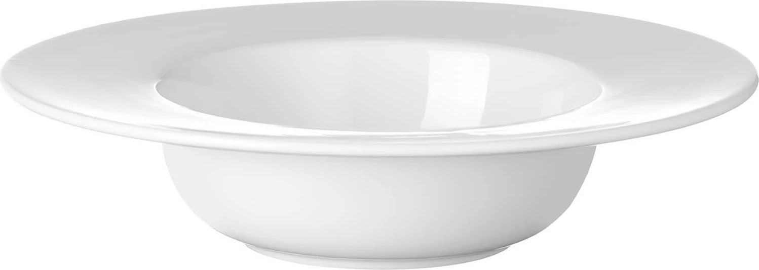 Pjatë për pasta Fine Dine Pure Bianco 260 mm, porcelan i vitrikuar, e bardhë, set 3 copë