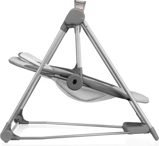 Lëkundëse elektrike për bebe Lionelo Otto Cozy 5 shpejtësi, tinguj natyre, timer, rrip 5-pikësh, 67 x 55 x 76 cm, gri