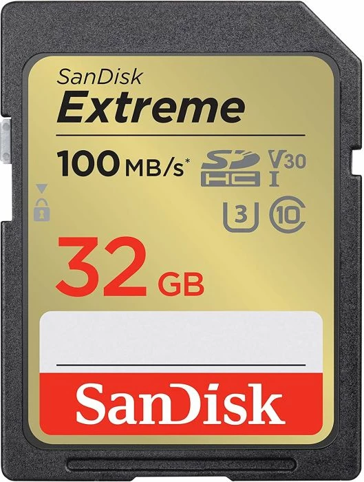 Kartelë memorie SDHC SanDisk Extreme SDSDXVT-032G-GNCI2 32GB UHS-I U3/V30 100MB/s lexim, 60MB/s shkrim, me RescuePRO Deluxe 1 vjet