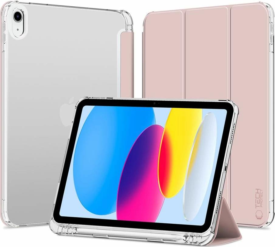 Mbështjellës tablet Tech-Protect SC Pen Hybrid për iPad 10.9" (2022), rozë e çelët