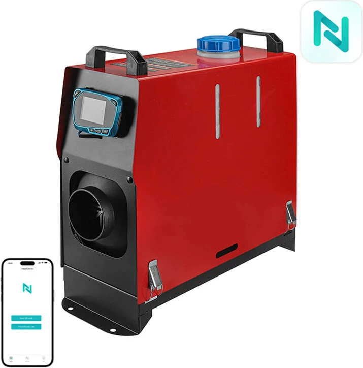 Ngrohës parkimi Blitzwolf BW-AH-V1-BT, 5kW, 12V, me Bluetooth, i kuq