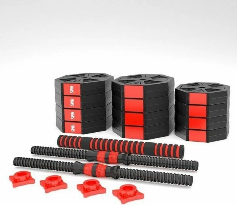 Set pesha dore dhe shufër HMS, uniseks, të kuqe/zeza