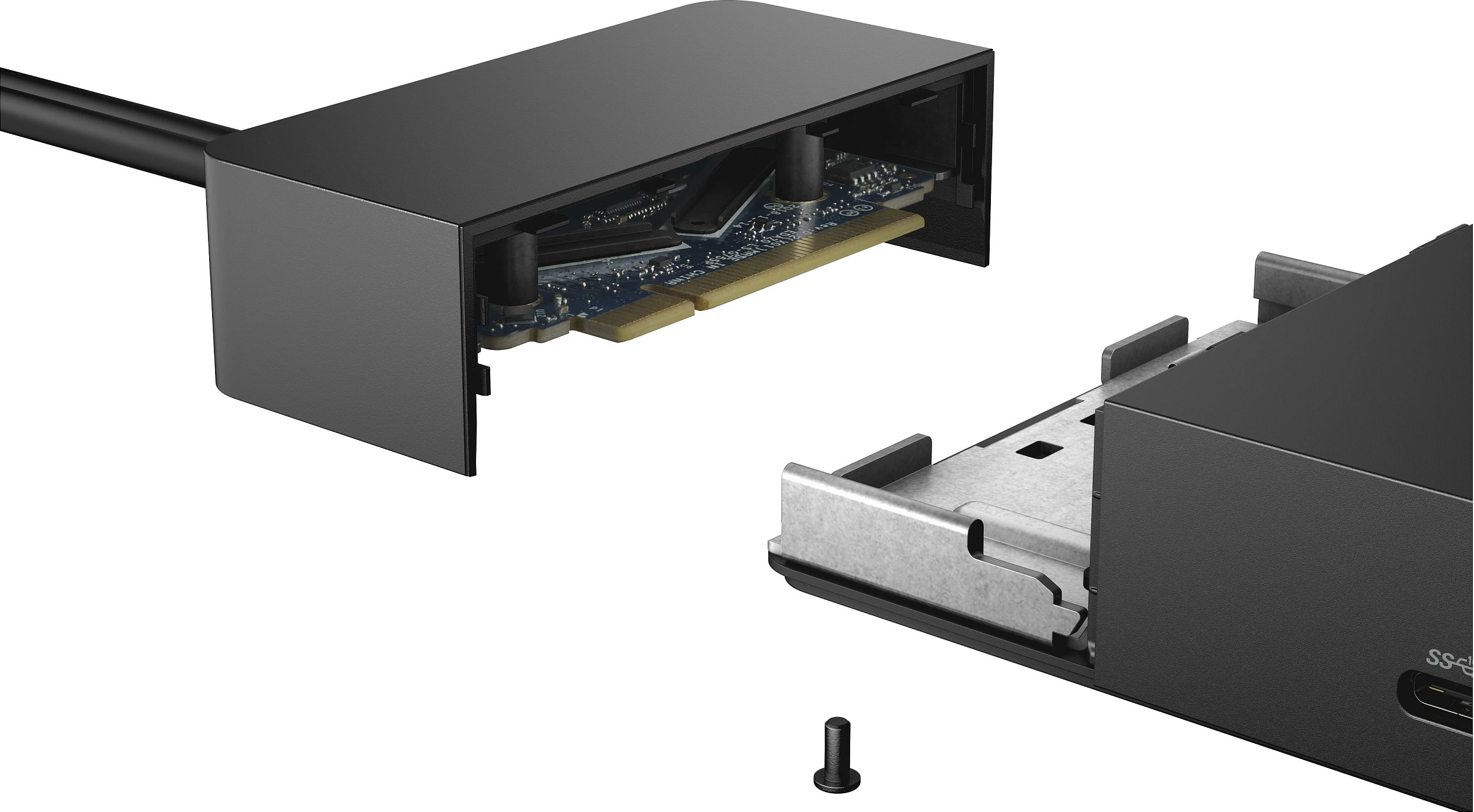 Docking station Dell WD19DC, Dual USB-C, 210W, HDMI 2.0b, 2x DisplayPort, LAN, e zezë