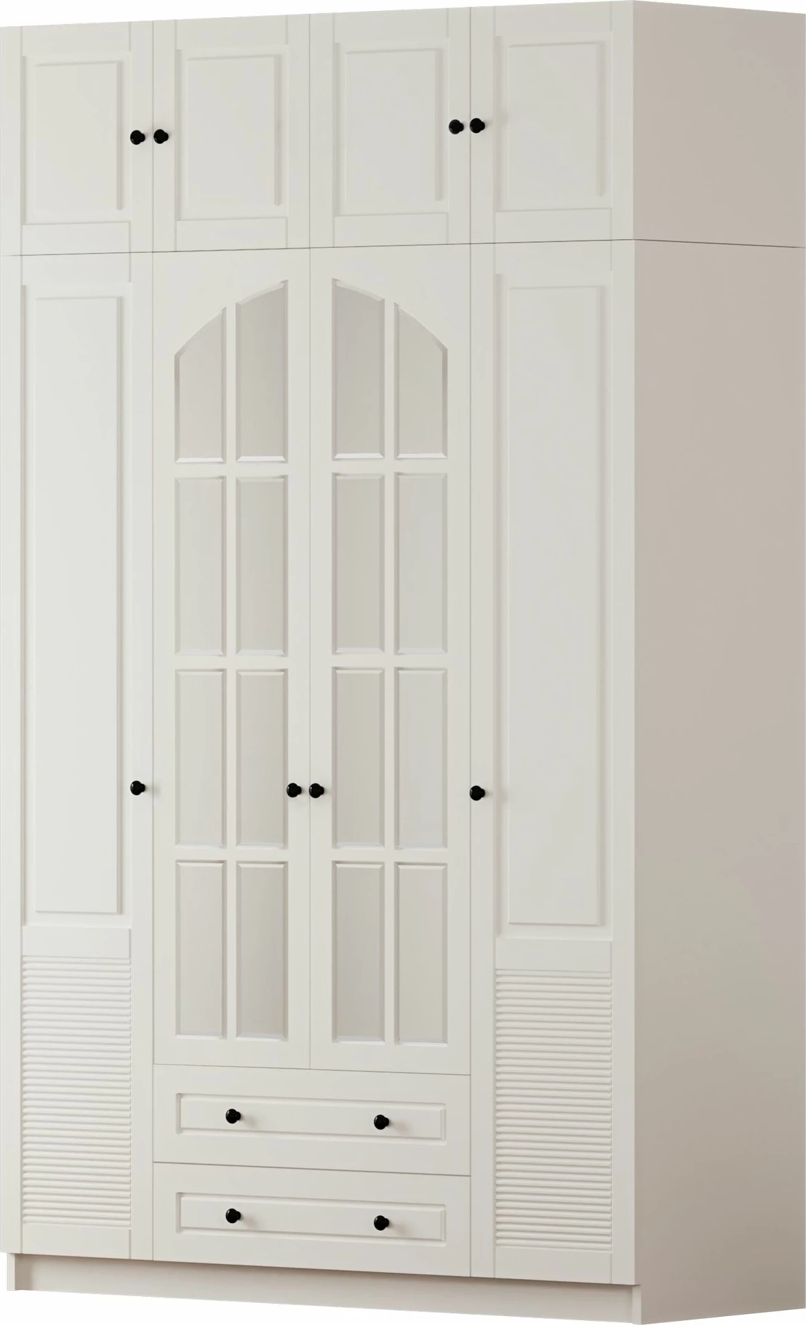 Dollap për rroba, ngjyrë e bardhë mat, Skye Decor, RB-185-18, 140x240x52cm