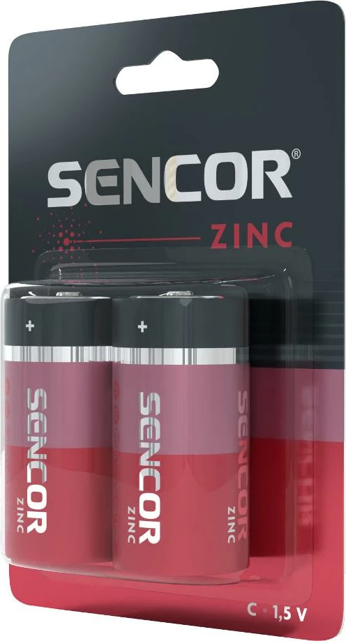 Bateri Sencor SBA R14 2BP C Zn, 2 copë