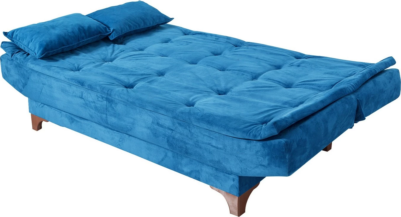 Divan-krevat 3 vendësh Atelier del Sofa, Kelebek, ngjyrë e kaltër