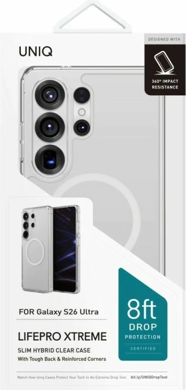Kuti mbrojtëse UNIQ LifePro Xtreme për Samsung Galaxy S26 Ultra, transparente