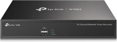 Regjistrues video në rrjet (NVR) TP-LINK VIGI NVR1016H, 16-kanal, deri 8MP, HDD deri 10TB, 4K HDMI, i zi