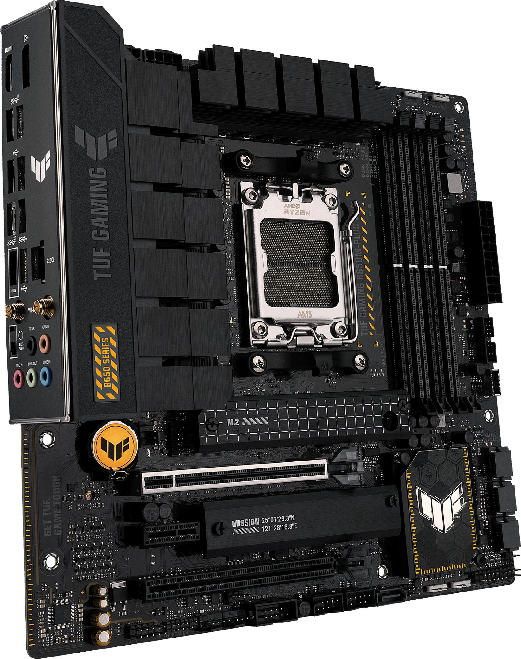Pllakë amë ASUS TUF GAMING B650M-PLUS WIFI, Socket AM5, DDR5, 128 GB, micro ATX