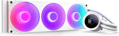 Ftohës lëngshëm AIO për CPU NZXT Kraken Plus V2 360 RGB Display RL-KR360-W2, 360mm, i bardhë