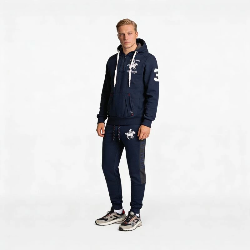 Duks me kapuç për meshkuj Geographical Norway, navy blue [Madhësia: M]