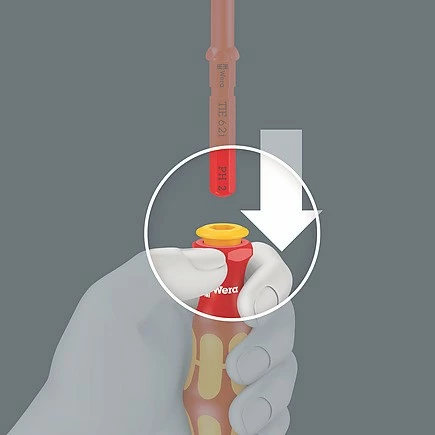 Set veglash Wera 05006613001, 18 copë, mbështjellës tekstili, i zi